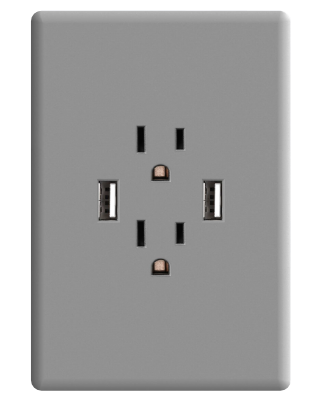 Tomacorriente y USB